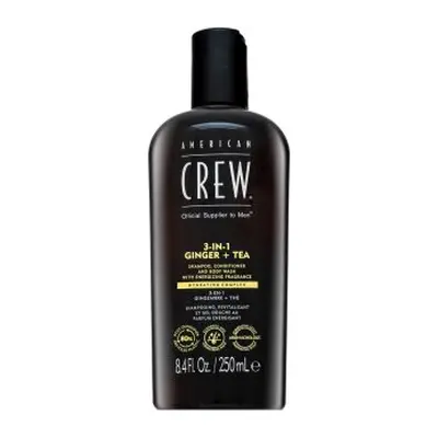 American Crew 3-in-1 Ginger + Tea šampon, kondicionér a sprchový gel 250 ml