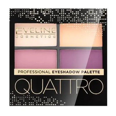 Eveline Quattro Professional Eyeshadow Palette paletka očních stínů 3 3,2 g