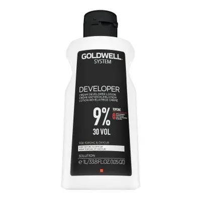 Goldwell System Cream Developer Lotion 9% 30 Vol. vyvíjecí emulze pro všechny typy vlasů 1000 ml