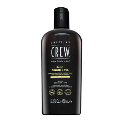 American Crew 3-in-1 Ginger + Tea šampon, kondicionér a sprchový gel 450 ml