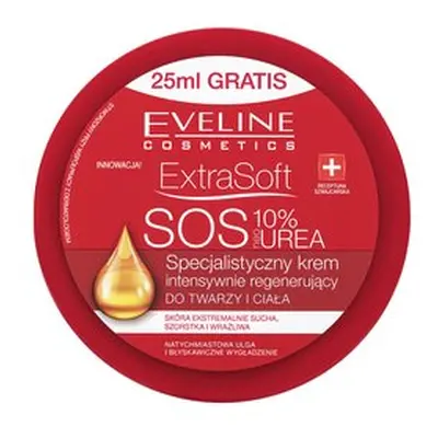 Eveline Extra Soft SOS 10% Urea Face & Body Cream regenerační krém 175 ml