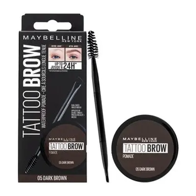 Maybelline Tattoo Brow Pomade gel pro úpravu obočí 2v1 05 Dark Brown