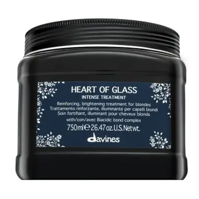 Davines Heart Of Glass Intense Treatment posilující maska pro barvené, chemicky ošetřené a zesvě