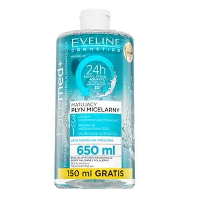 Eveline FaceMed+ Mattifying Micellar Water odličovací micelární voda pro normální/smíšenou pleť 