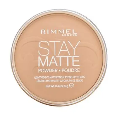 Rimmel London Stay Matte Long Lasting Pressed Powder pudr s matujícím účinkem 006 Warm Beige 14 