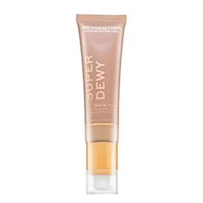 Makeup Revolution Super Dewy Skin Tint Moisturizer - Fair tónující a hydratační emulze 55 ml