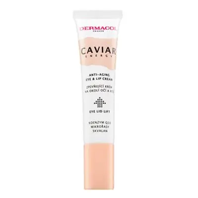 Dermacol Caviar Energy Anti-Aging Eye & Lip Cream liftingový zpevňující krém obnovující hutnost 