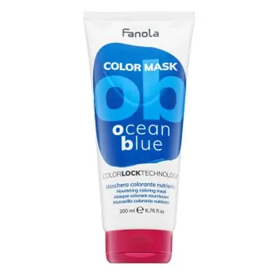 Fanola Color Mask vyživující maska s barevnými pigmenty pro oživení barvy Ocean Blue 200 ml