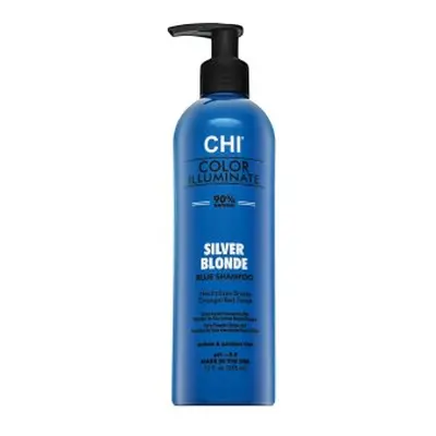 CHI Color Illuminate Silver Blonde Blue Shampoo tónovací šampon pro platinově blond a šedivé vla