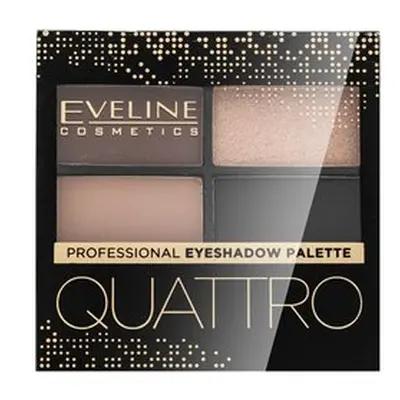 Eveline Quattro Professional Eyeshadow Palette paletka očních stínů 2 3,2 g