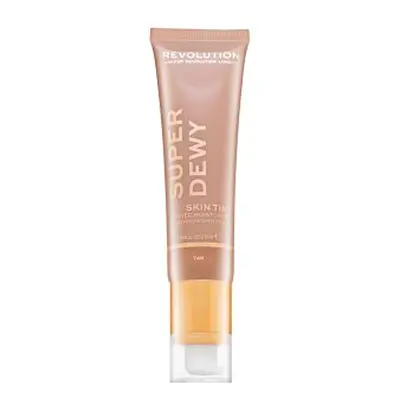 Makeup Revolution Super Dewy Skin Tint Moisturizer - Tan tónující a hydratační emulze 55 ml