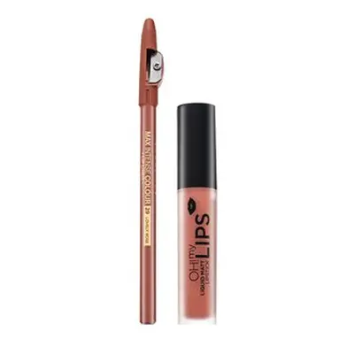 Eveline OH! My Velvet Lips Matt Lip Kit sada na rty pro matný efekt 08 Lovely Rose 4,5 ml