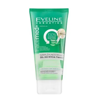 Eveline FaceMed+ 100% Aloe Vera Moisturising And Soothing Facial Wash Gel čistící gel s hydratač