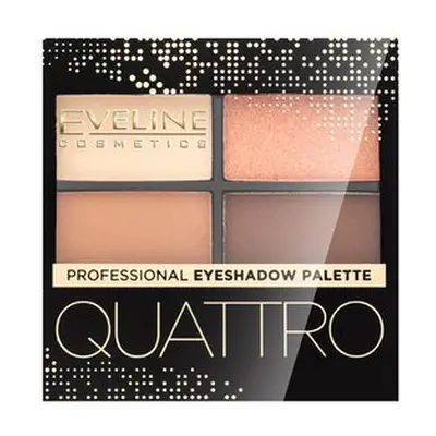 Eveline Quattro Professional Eyeshadow Palette paletka očních stínů 1 3,2 g