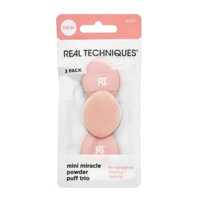 Real Techniques Mini Miracle Powder Puff Trio houbička na pudr