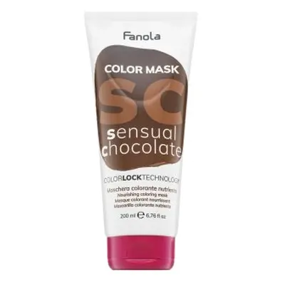 Fanola Color Mask vyživující maska s barevnými pigmenty pro oživení barvy Sensual Chocolate 200 