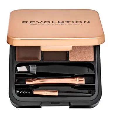 Makeup Revolution Brow Sculpt Kit - Dark paletka pro líčení obočí