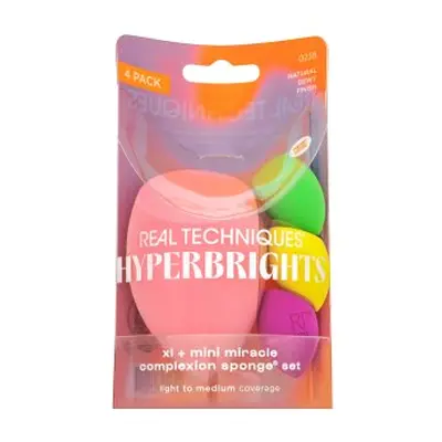 Real Techniques Hyperbrights XL + Mini Miracle Complexion Sponge Set houbička na make-up - set