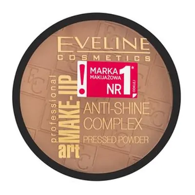 Eveline Make-Up Art Anti-Shine Complex Pressed Powder pudr pro sjednocenou a rozjasněnou pleť 37