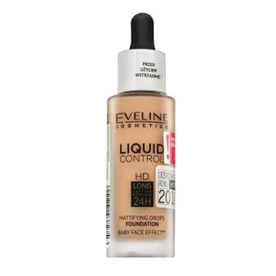 Eveline Liquid Control HD Mattifying Drops Foundation make-up 040 Warm Beige 32 ml