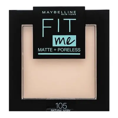 Maybelline Fit Me! Matte + Poreless Powder pudr s matujícím účinkem 105 Natural Ivory 9 g