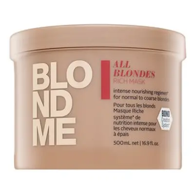 Schwarzkopf Professional BlondMe All Blondes Rich Mask vyživující maska pro blond vlasy 500 ml