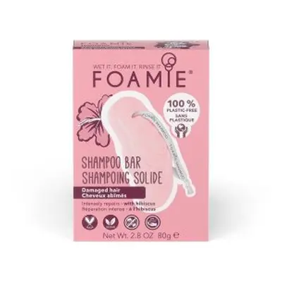 Foamie Shampoo Bar tuhý šampon pro poškozené vlasy Hibiscus 80 g