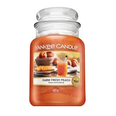 Yankee Candle Farm Fresh Peach vonná svíčka 623 g