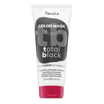 Fanola Color Mask vyživující maska s barevnými pigmenty pro oživení barvy Total Black 200 ml