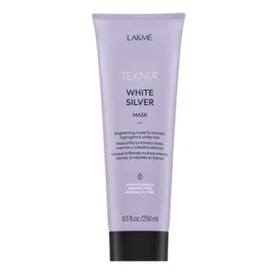 Lakmé Teknia White Silver Mask neutralizující maska pro platinově blond a šedivé vlasy 250 ml