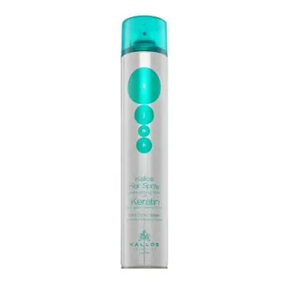 Kallos Keratin Hair Spray Extra Strong Hold silný lak na vlasy s keratinem 750 ml