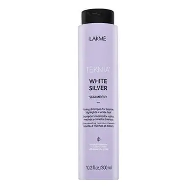 Lakmé Teknia White Silver Shampoo neutralizující šampon pro platinově blond a šedivé vlasy 300 m