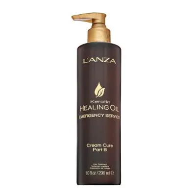 L’ANZA Keratin Healing Oil Emergency Service Cream Cure B vlasová kúra s keratinem 295 ml