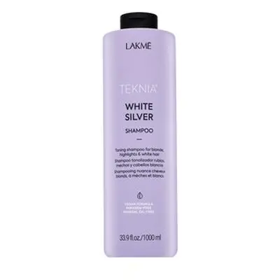 Lakmé Teknia White Silver Shampoo neutralizující šampon pro platinově blond a šedivé vlasy 1000 