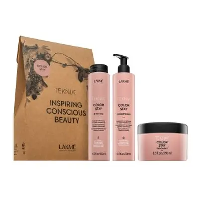 Lakmé Teknia Color Stay Pack sada pro barvené vlasy 300 ml + 300 ml + 250 ml