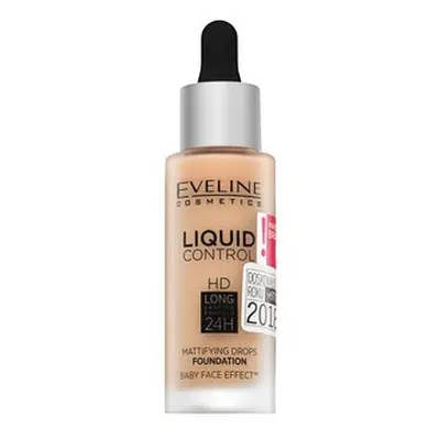 Eveline Liquid Control HD Mattifying Drops Foundation dlouhotrvající make-up s matujícím účinkem