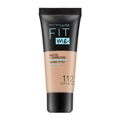 Maybelline Fit Me! Foundation Matte + Poreless tekutý make-up s matujícím účinkem 112 Soft Beige