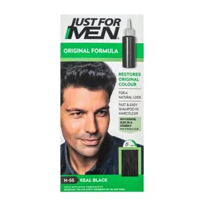 Just For Men Autostop Hair Colour barva na vlasy pro muže H55 Natural Real Black 35 g