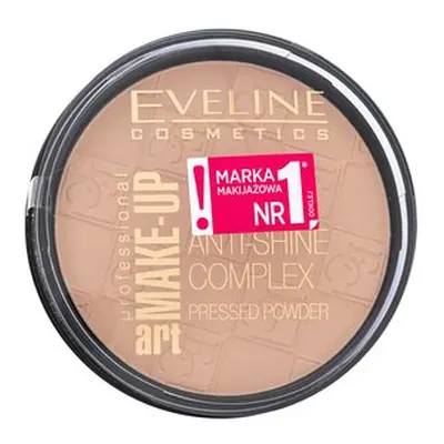 Eveline Make-Up Art Anti-Shine Complex Pressed Powder pudr pro sjednocenou a rozjasněnou pleť 34