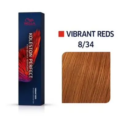 Wella Professionals Koleston Perfect Vibrant Reds profesionální permanentní barva na vlasy 8/34 