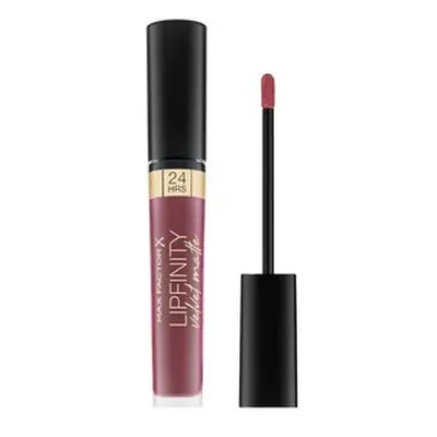 Max Factor Lipfinity Velvet Matte Lipstick tekutá rtěnka pro matný efekt 090 Red Allure 4 ml