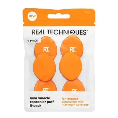 Real Techniques Mini Miracle Concealer Puff 6 Pack houbička na make-up