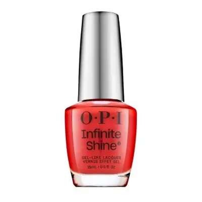 OPI Infinite Shine Gel-Like Lacquer lak na nehty s gelovým efektem Knock 'Em Red 15 ml