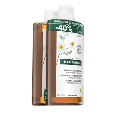 Klorane Blond Highlights Shampoo šampon pro blond vlasy 2 x 400 ml