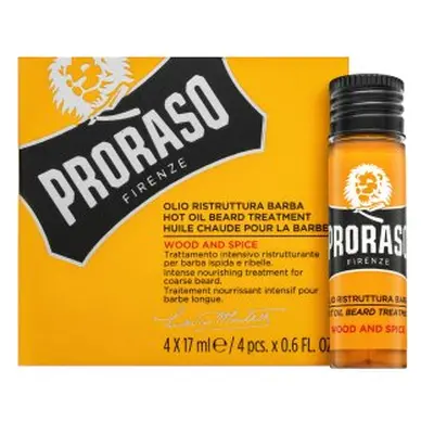 Proraso Wood And Spice olej Hot Oil Beard Treatment 4 x 17 ml