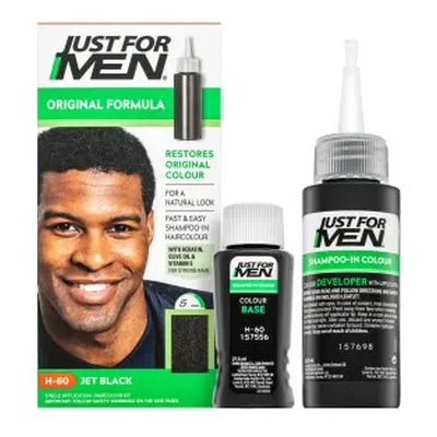 Just For Men Autostop Hair Colour barevný šampon pro muže H60 Natural Jet Black 35 g