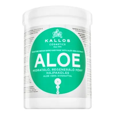 Kallos Aloe Moisture Repair Shine Hair Mask vyživující maska pro hebkost a lesk vlasů 1000 ml