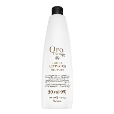 Fanola Oro Therapy 24k Gold Activator Oro Puro vyvíjecí emulze pro všechny typy vlasů 9% 30 Vol.