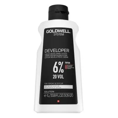 Goldwell System Cream Developer Lotion 6% 20 Vol. vyvíjecí emulze pro všechny typy vlasů 1000 ml