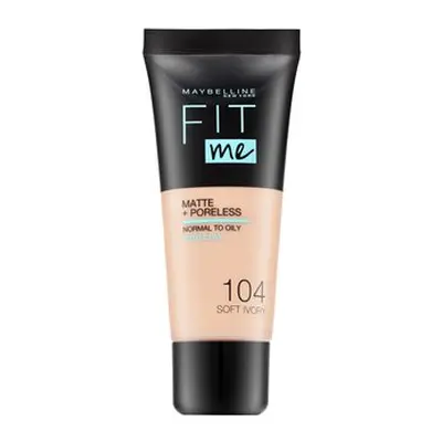 Maybelline Fit Me! Foundation Matte + Poreless tekutý make-up s matujícím účinkem 104 Soft Ivory